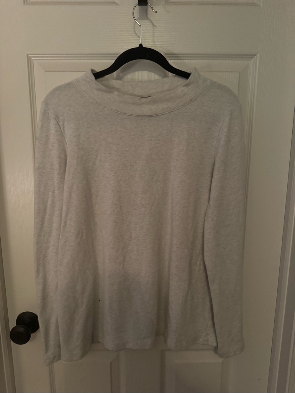 LOFT Light Gray Crewneck Pullover
